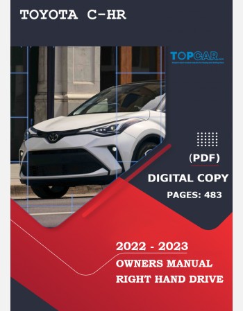 toyota c-hr 2022-2023 owners manual
